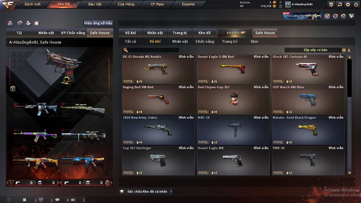 shop acc cf uy tin gia re